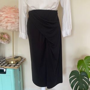 Zara black twist skirt